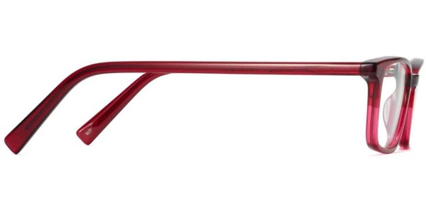 Side View Image of Oliver Eyeglasses Collection, by Warby Parker Brand, in Berry Crystal Fade Color