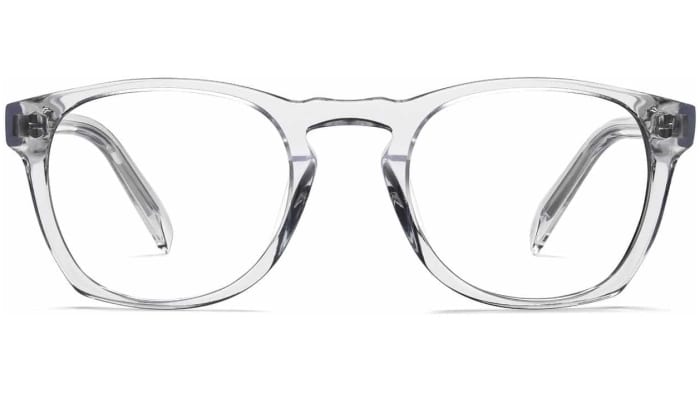 Front View Image of Topper Eyeglasses Collection, by Warby Parker Brand, in Crystal Color