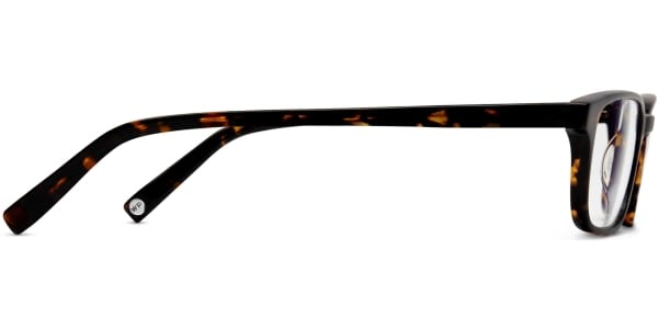 Side View image of Wilkie Eyeglasses Collection, by Warby Parker Brand, in Whiskey Tortoise Color