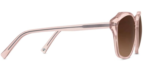 Side View Image of Nancy Sunglasses Collection, by Warby Parker Brand, in Rose Crystal Color
