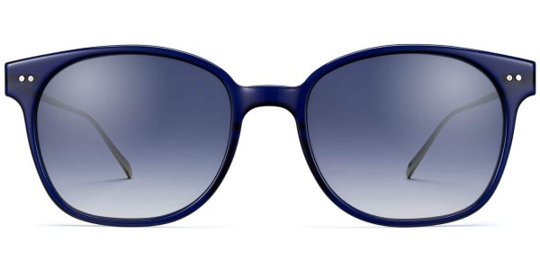 Front View Image of Tilden Sunglasses Collection, by Warby Parker Brand, in Lapis Crystal with Riesling Color