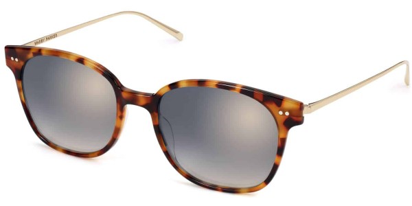 Angle View Image of Tilden Sunglasses Collection, by Warby Parker Brand, in Acorn Tortoise with Polished Gold Color