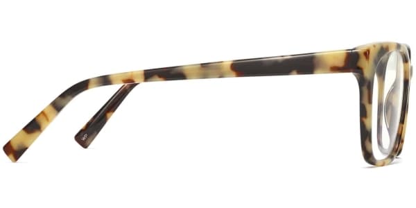 Side View Image of Hughes Eyeglasses Collection, by Warby Parker Brand, in Marzipan Tortoise Color