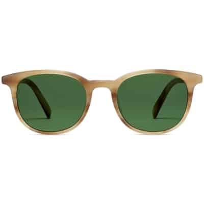Front View Image of Durand Sunglasses Collection, by Warby Parker Brand, in Oak Resin Matte Color