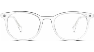 Front View Image of Durand Eyeglasses Collection, by Warby Parker Brand, in Crystal Color