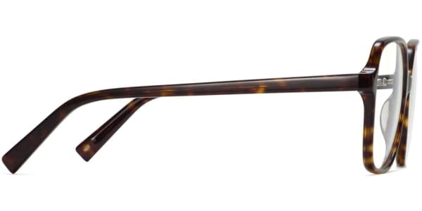 Side view Image of Alston Eyeglasses Collection, by Warby Parker Brand, in Cognac Tortoise Color