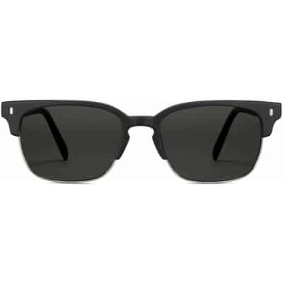 Front View Image of Ames Sunglasses Collection, by Warby Parker Brand, in Black Matte Color