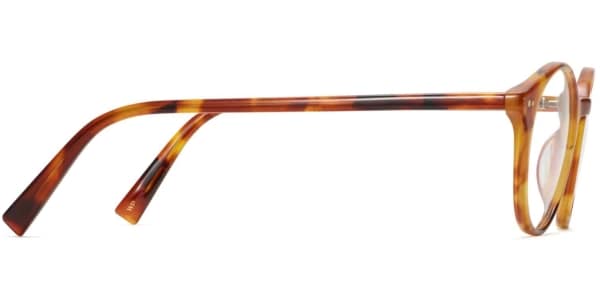 Side View Image of Morgan Eyeglasses Collection, by Warby Parker Brand, in Mesa Tortoise Color