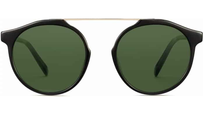 Front View Image of Cooper Sunglasses Collection, by Warby Parker Brand, in Jet Black with Riesling Color