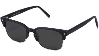 Angle View Image of Ames Sunglasses Collection, by Warby Parker Brand, in Black Matte Color