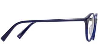 Side View Image of Morgan Eyeglasses Collection, by Warby Parker Brand, in Baltic Blue Color