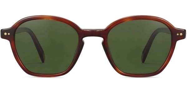 Front View Image of Britten Sunglasses Collection, by Warby Parker Brand, in Amber Tortoise Color