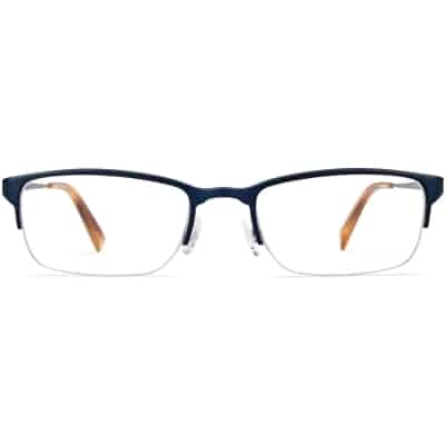 Front View Image of Caldwell Eyeglasses Collection, by Warby Parker Brand, in Brushed Navy Color