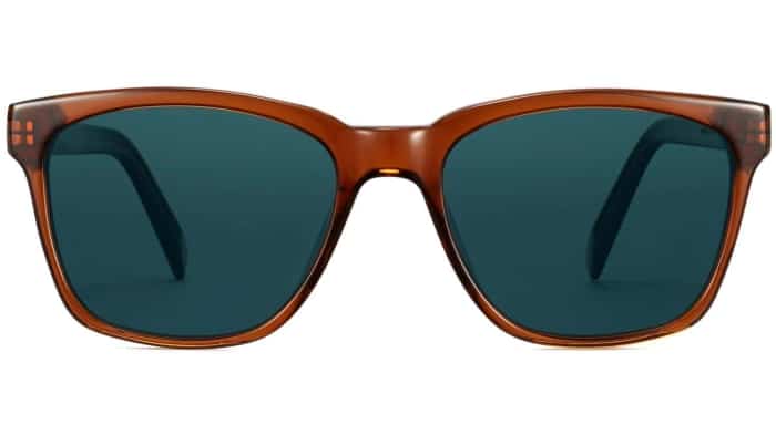 Front View Image of Barkley Sunglasses Collection, by Warby Parker Brand, in Cacao Crystal Color