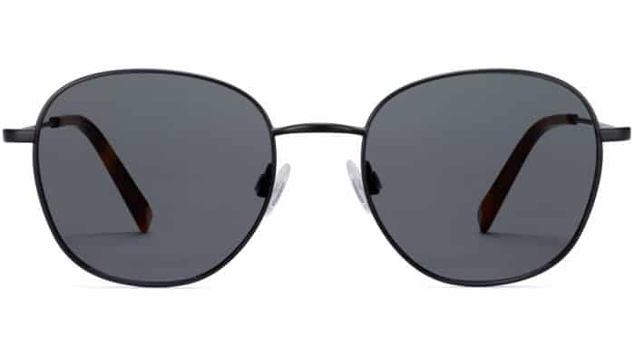 Front View Image of Cyrus Sunglasses Collection, by Warby Parker Brand, in Brushed Ink Color