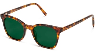Angle View Image of Griffin Sunglasses Collection, by Warby Parker Brand, in Acorn Tortoise Color