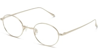 Angle View Image of Hammett Eyeglasses Collection, by Warby Parker Brand, in Polished Gold Color