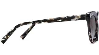 Side View Image of Leta Sunglasses Collection, by Warby Parker Brand, in Black Currant Tortoise Color