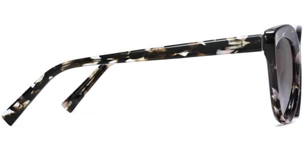 Side View Image of Leta Sunglasses Collection, by Warby Parker Brand, in Black Currant Tortoise Color