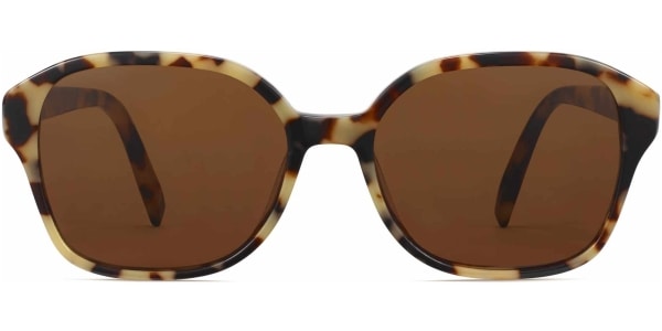 Front View Image of Lila Sunglasses Collection, by Warby Parker Brand, in Marzipan Tortoise Color