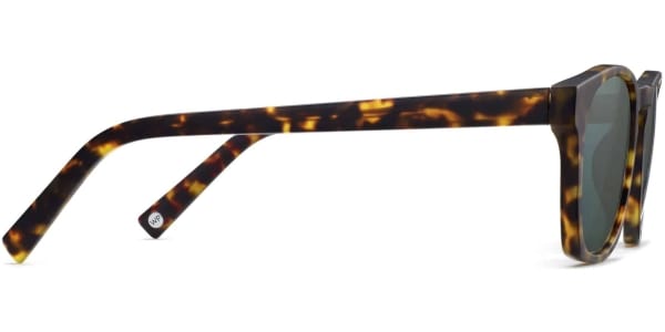 Side View Image of Topper Sunglasses Collection, by Warby Parker Brand, in Hazelnut Tortoise Matte Color