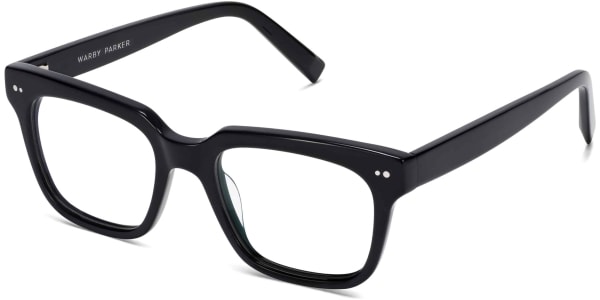 Angle View Image of Winston Eyeglasses Collection, by Warby Parker Brand, in Jet Black Color