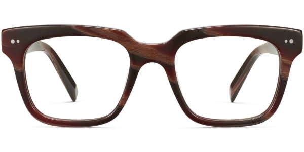 Front View Image of Winston Eyeglasses Collection, by Warby Parker Brand, in Striped Auburn Color