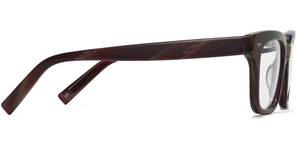 Side View Image of Winston Eyeglasses Collection, by Warby Parker Brand, in Striped Auburn Color
