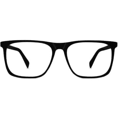 Front View Image of Fletcher Eyeglasses Collection, by Warby Parker Brand, in Black Matte Eclipse Color