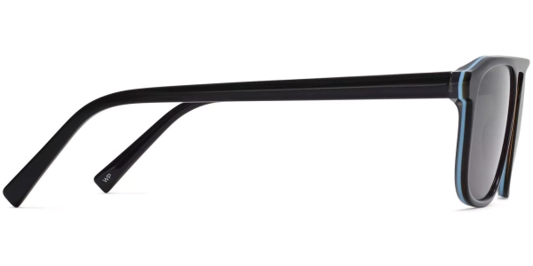Side View Image of Lyon Sunglasses Collection, by Warby Parker Brand, in Black Sky Eclipse Color