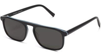 Angle View Image of Lyon Sunglasses Collection, by Warby Parker Brand, in Black Sky Eclipse Color