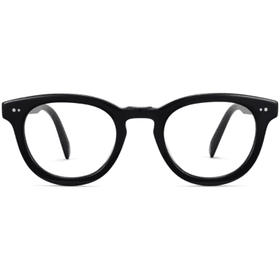 Front View Image of Ainsley Eyeglasses Collection, by Warby Parker Brand, in Jet Black Color