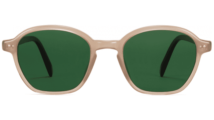 Front View Image of Britten Sunglasses Collection, by Warby Parker Brand, in Dune Crystal with Cacao Crystal Color