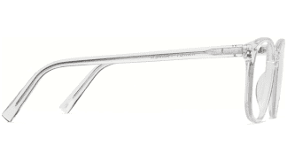Side View Image of Carlton Eyeglasses Collection, by Warby Parker Brand, in Crystal Color