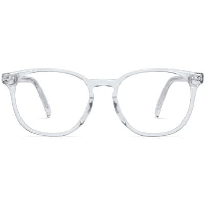 Front View Image of Carlton Eyeglasses Collection, by Warby Parker Brand, in Crystal Color