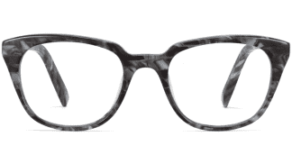 Front View Image of Chelsea Eyeglasses Collection, by Warby Parker Brand, in Striped Marble Color