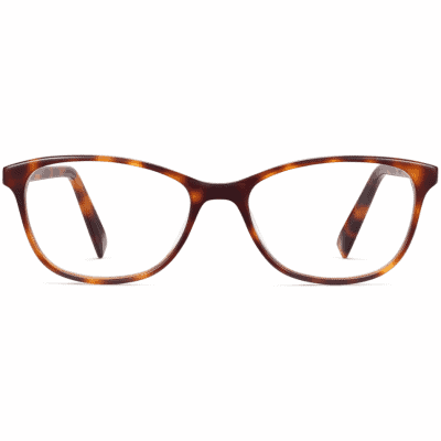 Front View Image of Daisy Eyeglasses Collection, by Warby Parker Brand, in Oak Barrel Color