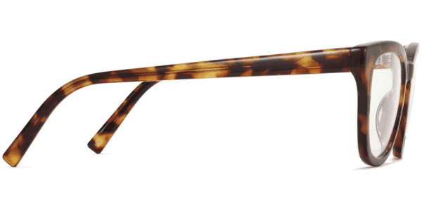 Side View Image of Della Eyeglasses Collection, by Warby Parker Brand, in Acorn Tortoise Color