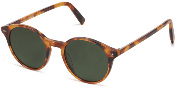 Angle View Image of Morgan Sunglasses Collection, by Warby Parker Brand, in Mesa Tortoise Color