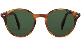 Front View Image of Morgan Sunglasses Collection, by Warby Parker Brand, in Mesa Tortoise Color