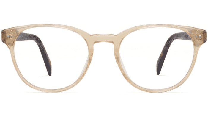 Front View Image of Whalen Eyeglasses Collection, by Warby Parker Brand, in Champagne with Cognac Tortoise Color