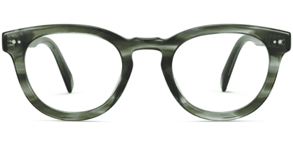 Front View Image of Ainsley Eyeglasses Collection, by Warby Parker Brand, in Striped Cypress Color
