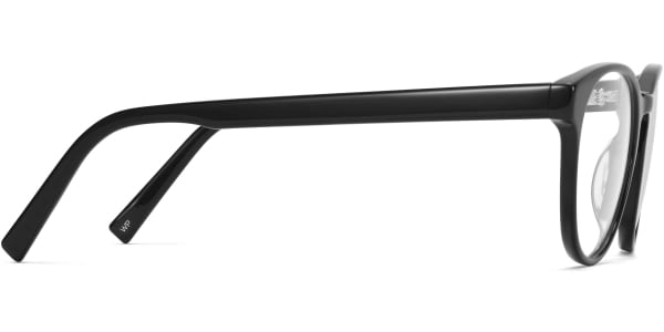 Side View Image of Whalen Eyeglasses Collection, by Warby Parker Brand, in Jet Black Color