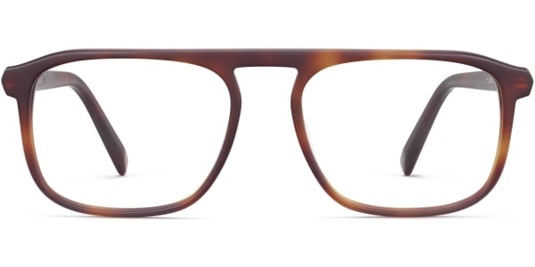 Front View Image of Lyon Eyeglasses Collection, by Warby Parker Brand, in Rye Tortoise Matte Color