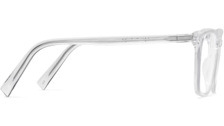 Side View Image of Welty Eyeglasses Collection, by Warby Parker Brand, in Crystal Color