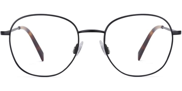 Front View Image of Cyrus Eyeglasses Collection, by Warby Parker Brand, in Brushed Ink Color