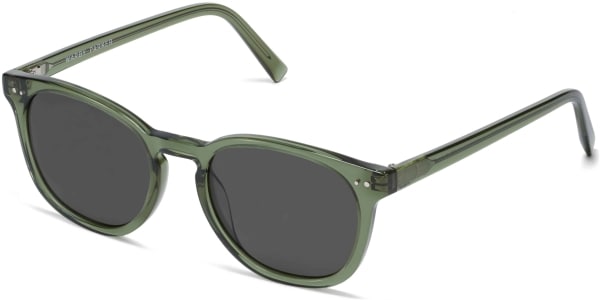Angle View Image of Toddy Sunglasses Collection, by Warby Parker Brand, in Seaweed Crystal Color