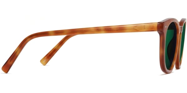 Side View Image of Toddy Sunglasses Collection, by Warby Parker Brand, in Sequoia Tortoise Color