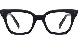 Front View Image of Beale Eyeglasses Collection, by Warby Parker Brand, in Jet Black Color