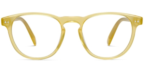 Front View Image of Waller Eyeglasses Collection, by Warby Parker Brand, in Plantain Crystal Color